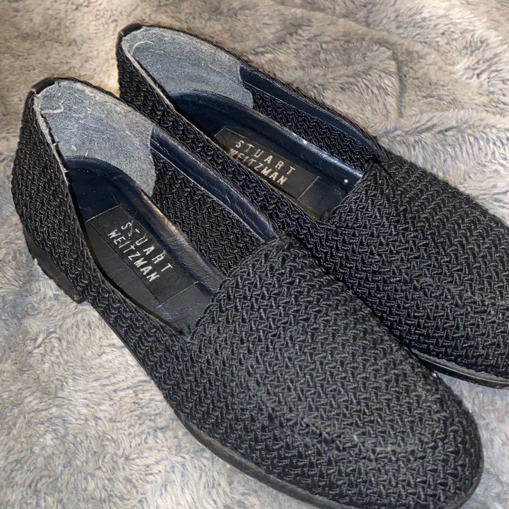 Stewart weitzman boack crochet slip on shoes size 6-7